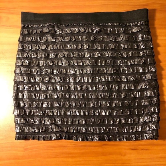 ASOS | matte metallic ruffle mini - Picture 3 of 6